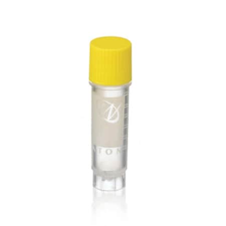 Dwk Life Sciences CryoELITE 2.0ml Cryogenic Vials, Sterile, Yellow, 100/cs, 100PK 212320-Y